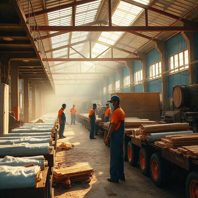 Trabajadores del sector industrial en el litoral uruguayo